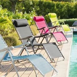 Leżak Relax antracytowy