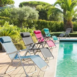 Leżak Relax beżowy ciemny