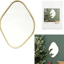 Lustro Arcilla złote romb