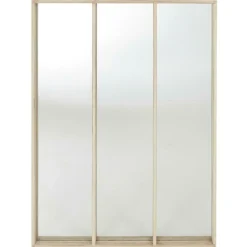 Lustro Atelier potrójne drewniane