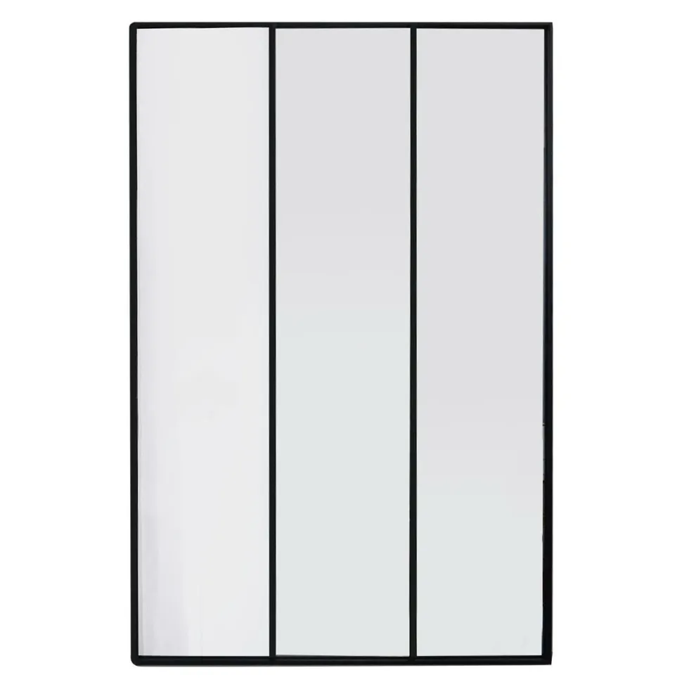 Lustro Atelier XL potrójne czarne