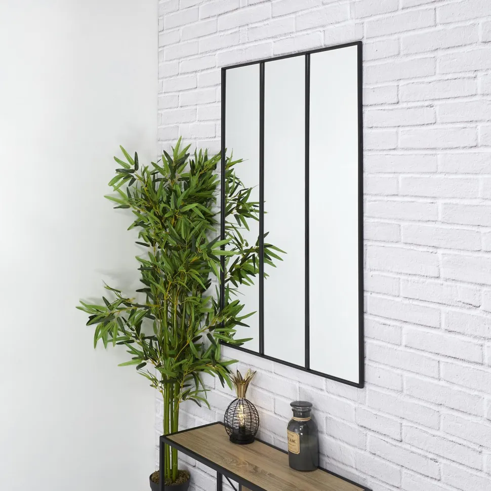 Lustro Atelier XL potrójne czarne