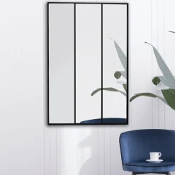 Lustro Atelier XL potrójne czarne