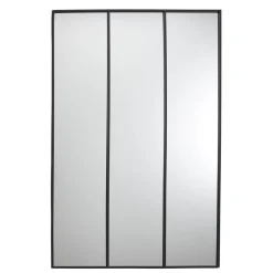 Lustro Atelier XL potrójne czarne