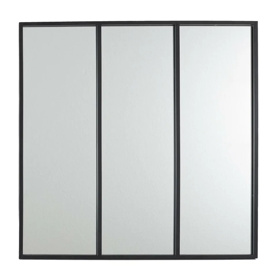 Lustro Atelier XL potrójne czarne