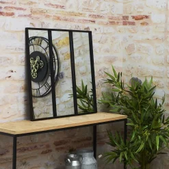 Lustro Atelier XL potrójne czarne