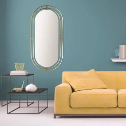 Lustro Avec złote owalne