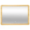Lustro Bambusowe LED 47x66cm