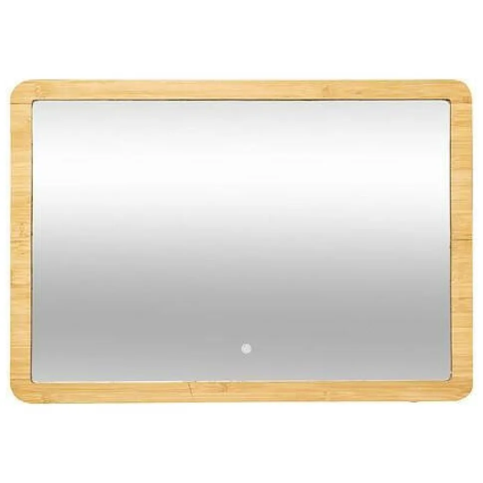 Lustro Bambusowe LED 47x66cm