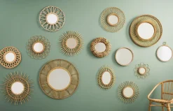 Lustro boho Sun rattan 58cm