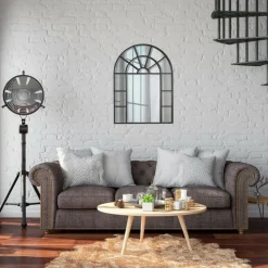 Lustro ścienne Okiennica czarne