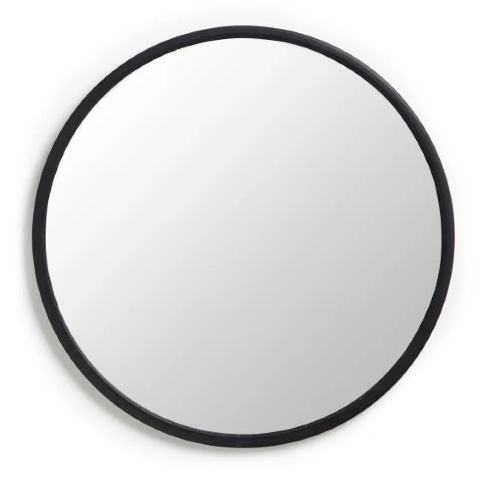 Lustro 61cm Hub czarne okrągłe