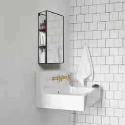 Lustro Cubiko czarne prostokątne