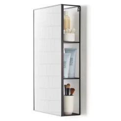 Lustro Cubiko czarne prostokątne