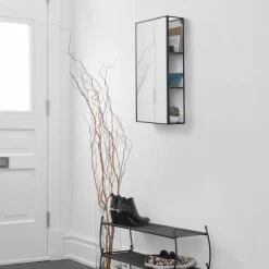 Lustro Cubiko czarne prostokątne