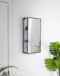 Lustro Cubiko czarne prostokątne