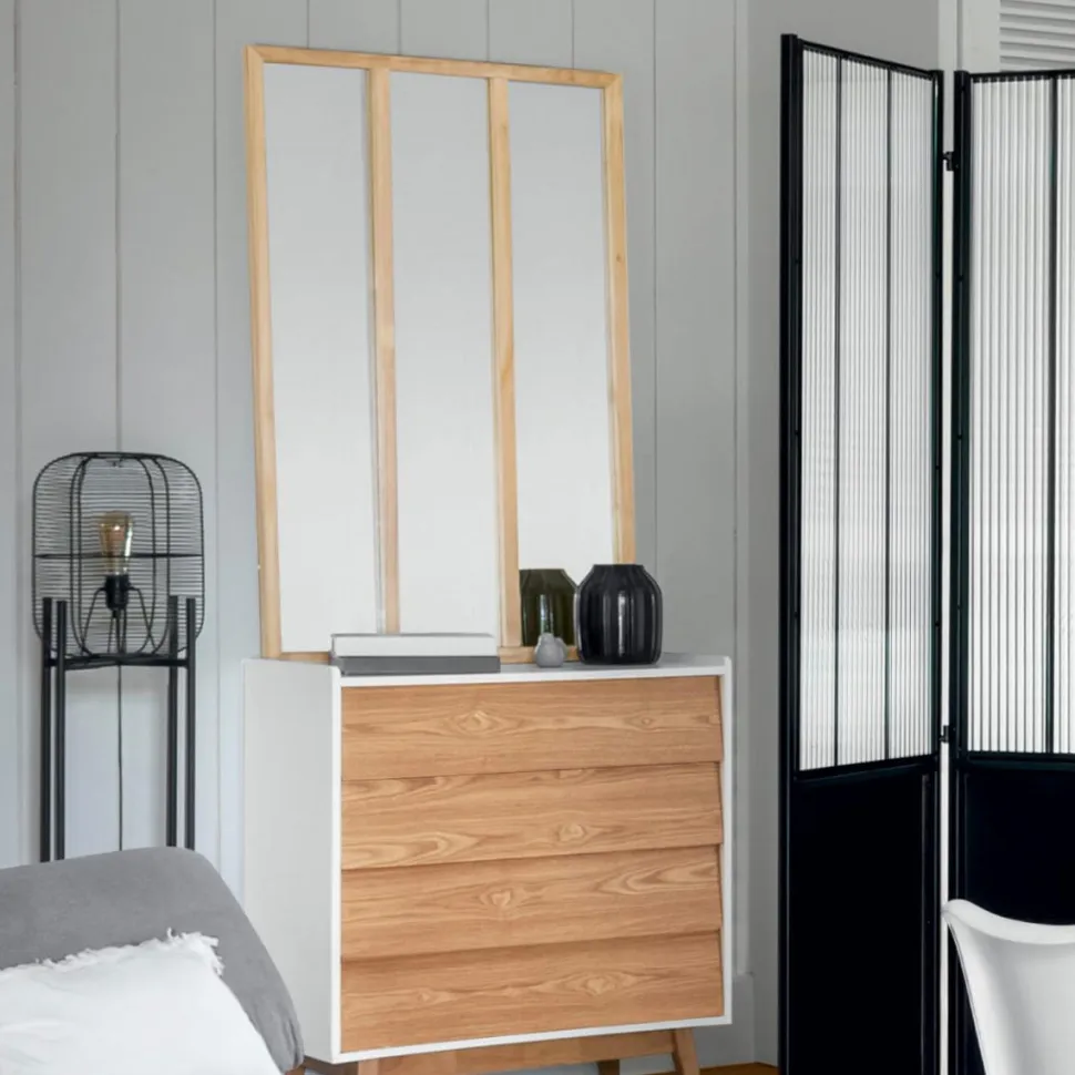 Lustro drewniane Nae 76x116cm