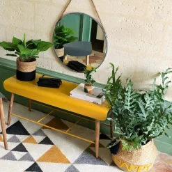 Lustro Eden okrągłe na pasku 38cm