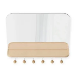 Lustro Estique białe z półką