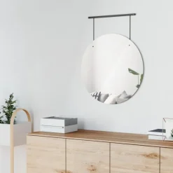 Lustro Exhibit 77x61 czarne glamour