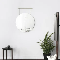 Lustro Exhibit 77x61 złote glamour