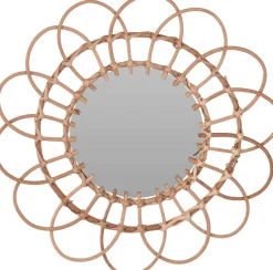 Lustro Flower shape 49 cm boho