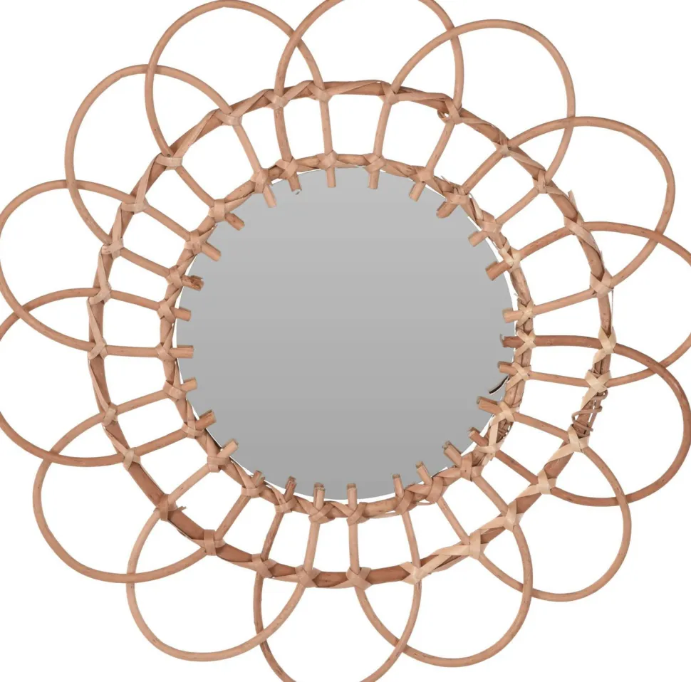 Lustro Flower shape 49 cm boho