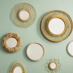 Lustro Gwenn 58cm rattan