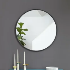 Lustro Hub 91cm czarne okrągłe