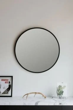 Lustro Hub 91cm czarne okrągłe