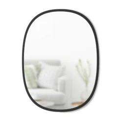 Lustro HUB owalne czarne 60x45 cm