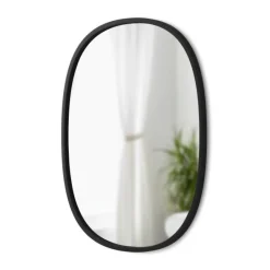 Lustro HUB owalne czarne 60x45 cm