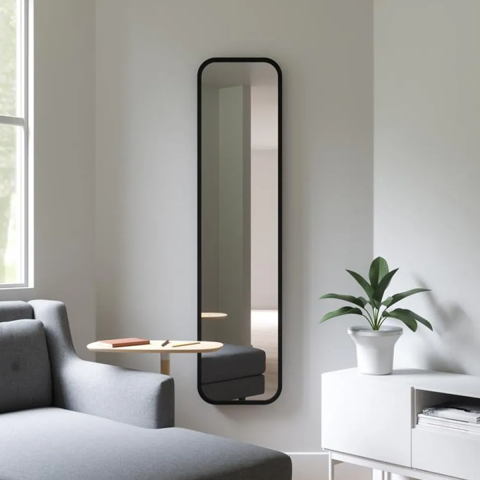 Lustro Hub wysokie czarne