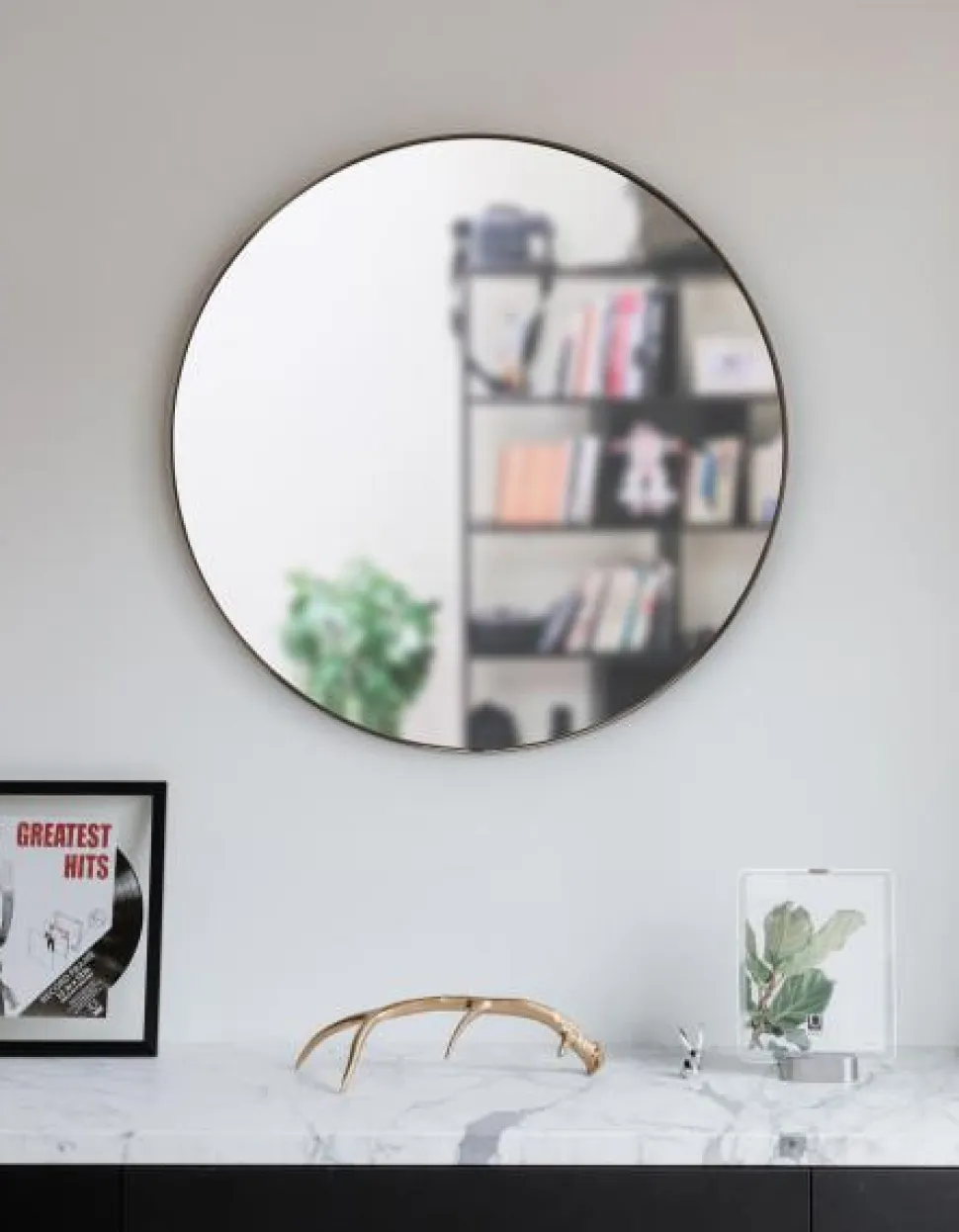 Lustro Hubba 86 metal okrągłe