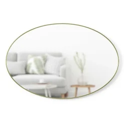 Lustro Hubba owalne złote