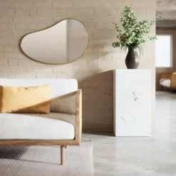 Lustro Hubba Pebble złote