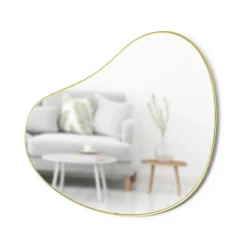 Lustro Hubba Pebble złote
