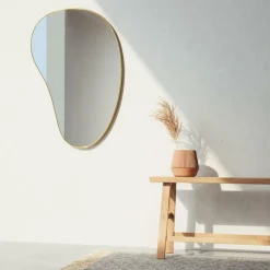 Lustro Hubba Pebble złote