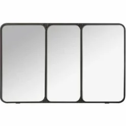 Lustro Jeli metalowe 45x70cm czarne