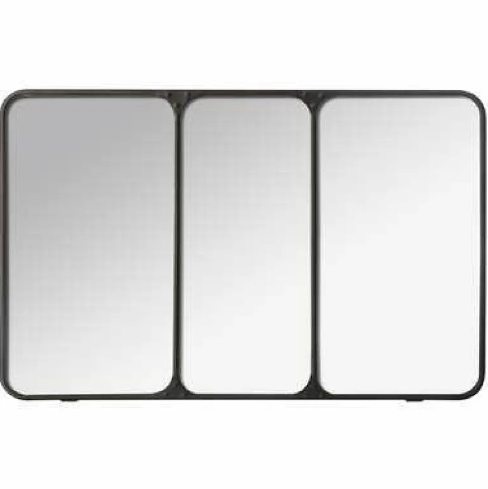 Lustro Jeli metalowe 45x70cm czarne