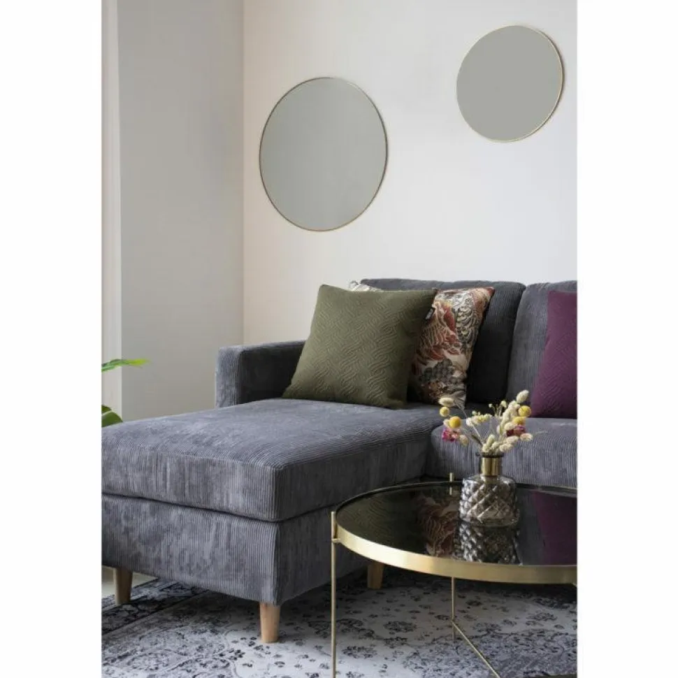 Lustro Jersey okrągłe złote 40cm