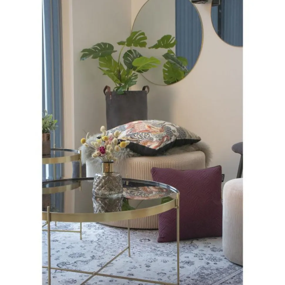 Lustro Jersey okrągłe złote 80cm