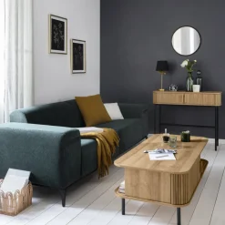 Lustro Justin 48cm czarne/złote