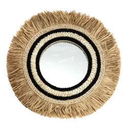 Lustro Kaya boho naturalne okrągłe