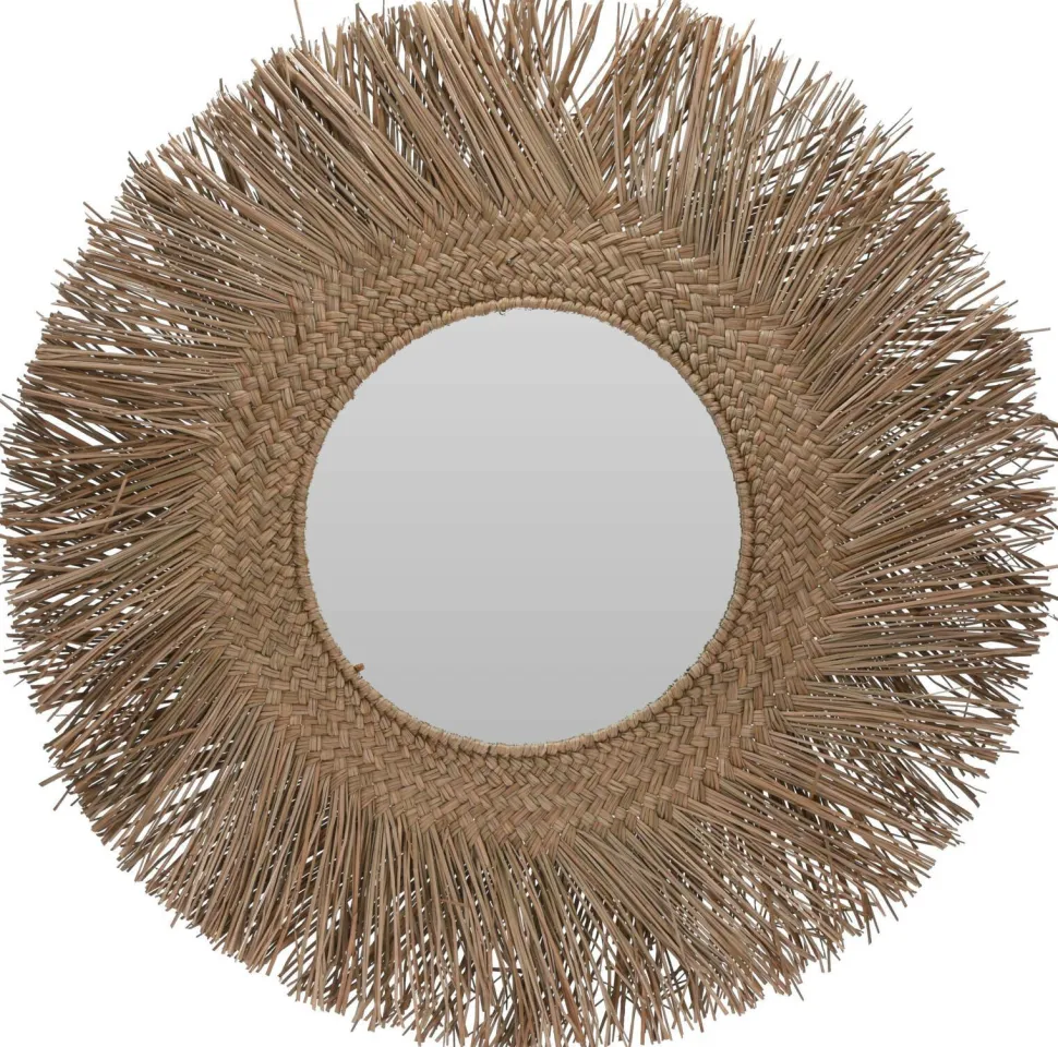 Lustro Kubul 72cm naturalne okrągłe