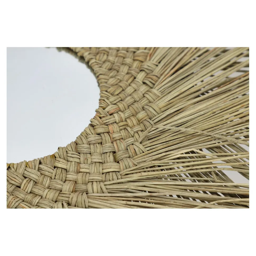 Lustro Kubul 72cm naturalne okrągłe