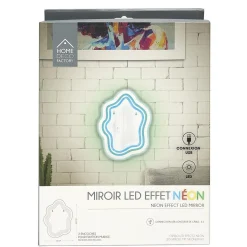 Lustro LED z neonowym oświetleniem