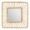 Lustro Leoini kwadrat 40x40cm rattan