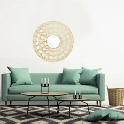 Lustro Mandala 70cm złota