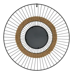 Lustro Miremba czarne/ naturalne okrągłe